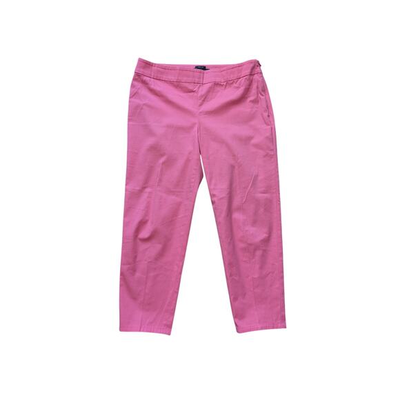 Talbots Heritage Capri Pants Womens 4P Pink Cotton Barbiecore Coquette Y2K Style - Picture 2 of 7